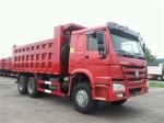 3 Axle HOWO 30 Ton Heavy Duty Dump Truck In Africa Euro 2 Manual Transmission