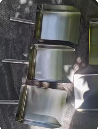 316 stainless steel square rectangular flat food feed scoop powder pharma scoop