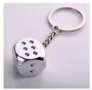 Quality New creative gift product metal dice keychain keyrings wholesale