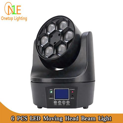 Guangzhou Factory Stage 6 PCS 10W 4in1 Small Bee Eyes Rotation LED Moving Head