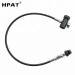 Paintball Stainless Steel Braided Remote Hose , Scuba Refill Station Durable