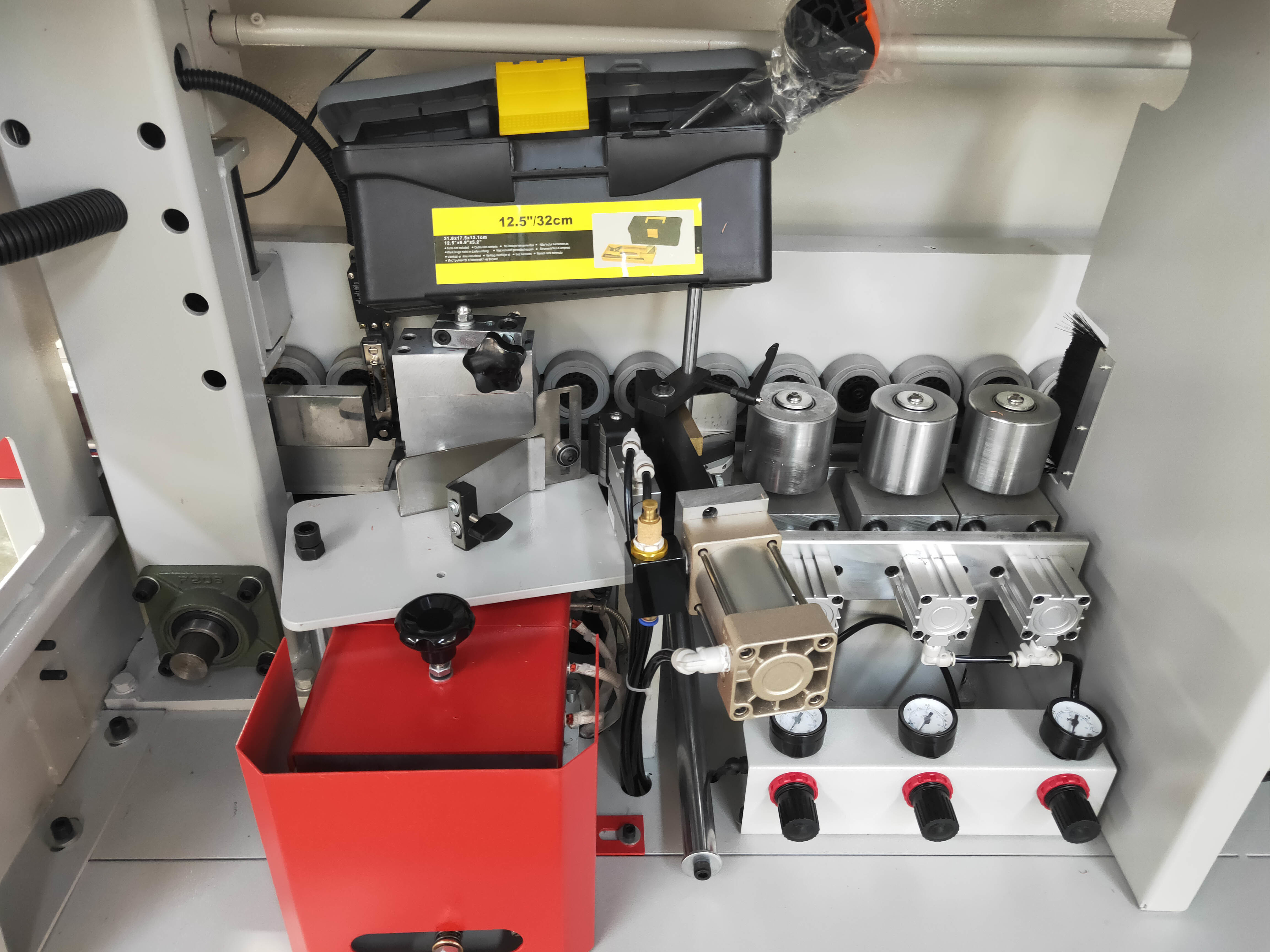 Wood Board Edge Banding Machine for Kitchen Cabinet Production Panel Thickness 10-60mm Edge Band Tape Thickness 0.4-3mm