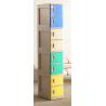 Buy cheap Yellow ABS Coin Collect Lockers , Anti UV Aging 8 Tier Lockers For Employee from wholesalers