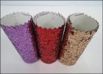 Sparkle Mixed Glitter Fabric Sheets , Pu Leather Multi Color Glitter Fabric