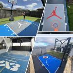 Sport Court Indoor Outdoor Basketball Court Home Court Basketball Markings Sport