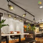 Commercial Retro Track Led Spotlights For Clothing Store Restaurant Shop