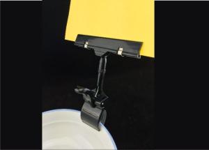 Quality ABS POP Promotion Price Tag Holder Clip , Thumb Shape Plastic Shelving Clips wholesale