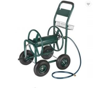 Quality Convenient Stainless Steel Garden Hose Reel Cart for Clean House and Watering Flowers wholesale
