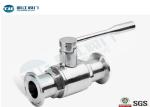 Threaded / Flanged / Clamped Stainless Steel Sanitary Ball Valve For Food