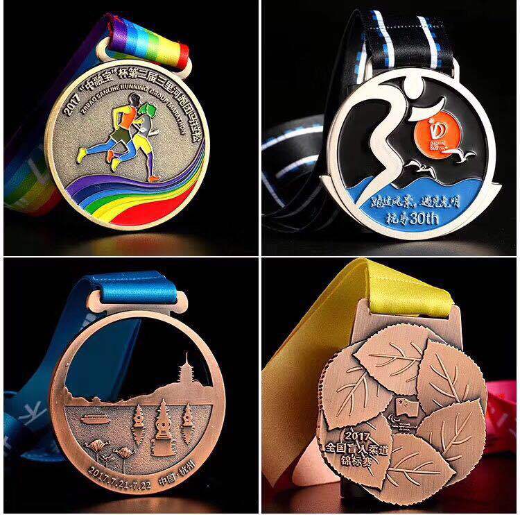 Track Field Metal Commemorative Medals Marathon Gold Silver Bronze Event Medals