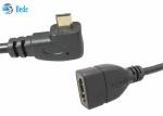 Angled Micro HDMI Male to HDMI Female Cable Adapter Connector 4 Directions Up