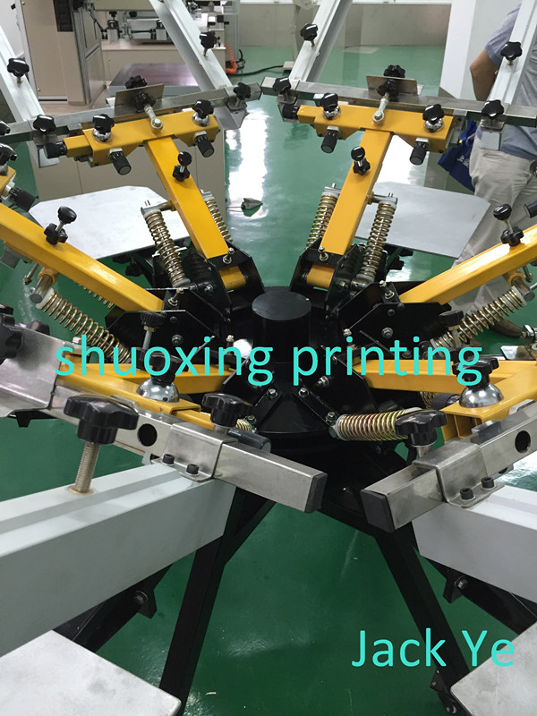 6 color 6 station manual t-shirt screen printing