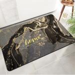 Soft Diatom Mud Bathroom Waterproof Carpet Light Luxury Marble Pattern 40*60cm