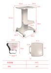 ABS 4 Wheels Beauty Salon Trolley20kg On Wheels Placing Beauty Things
