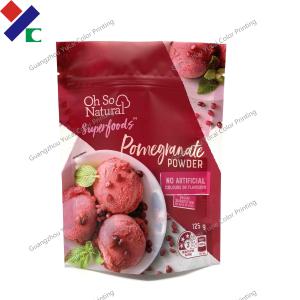Quality Plastic Packets Heat Sealable Food Bags For Organic Powder Strawberry Flavour wholesale