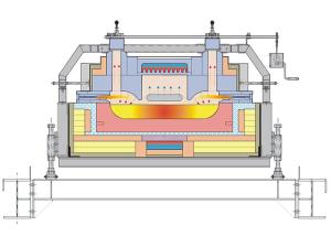 Quality Natural Gas 50tpd Glass Melting Furnace High Temperature Heating wholesale
