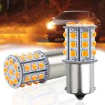 Long Lasting White LED Turn Signals For Cars 12V Aluminum Alloy Body White