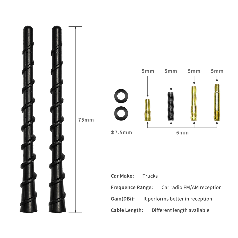 Universal Car Fitment CB Base Amateur HF Ham Long Adapter with Customized Connector