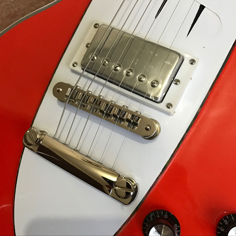 Custom hot selling orange Lp electric guitar guitar musical instruments mahogany body neck