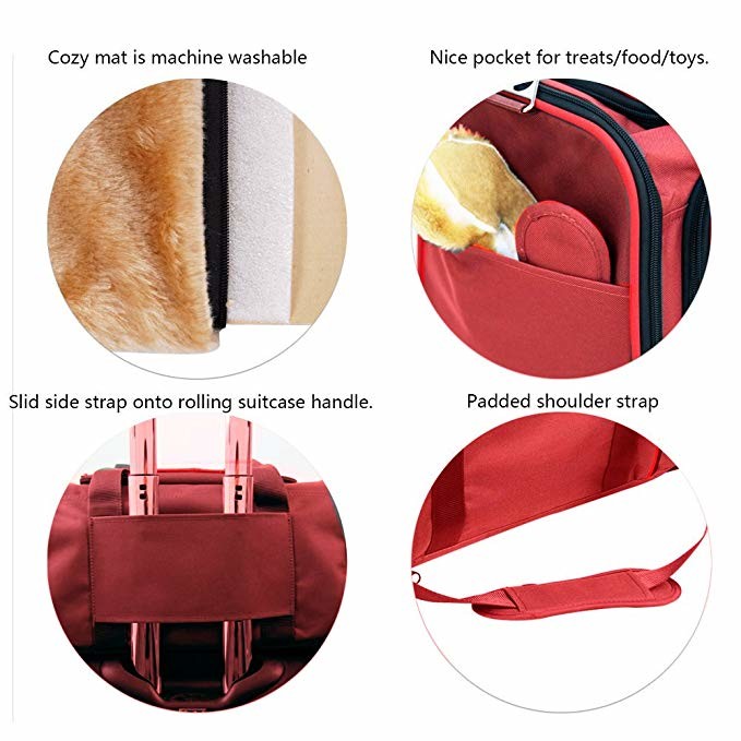 Two Side Expandable Pet Carrier , Extra Spacious Soft Air Travel Pet Carrier