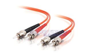 China Duplex Fiber Optical Patch Cord ST to ST 50/125 Multimode on sale