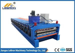Quality PPGI GI Coil Glazed Tile Roll Forming Machine 0.3-0.8mm Sheet Thickness wholesale
