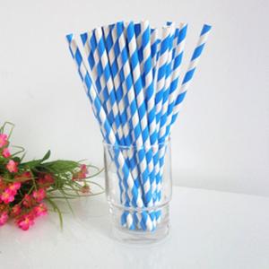 Quality Bright Blue Drinking paper straws Manufactory wholesale