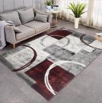 Irregular Geometric Pattern and Circle Living Room, Bedroom Living Room Floor