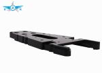 Pure Black Carbon Composite Parts CNC Machining Process Polish Finish