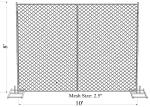 Construction Silver Temporary Chain Link Fence 8ft X 12ft ASTM A392-06