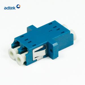 Quality Blue Fiber Optic Adapter Duplex LC Single Mode Flange wholesale