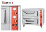 20~500°C High Temperature Stainless Steel Commercial Gas Two Deck Pizza Oven