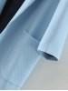 fashion lapel collar long sleeve cotton+polyester ladies coat