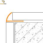 Polish Silver 12mm Tile Edge Trim , Aluminium 6063 Round Edge Metal Tile Trim