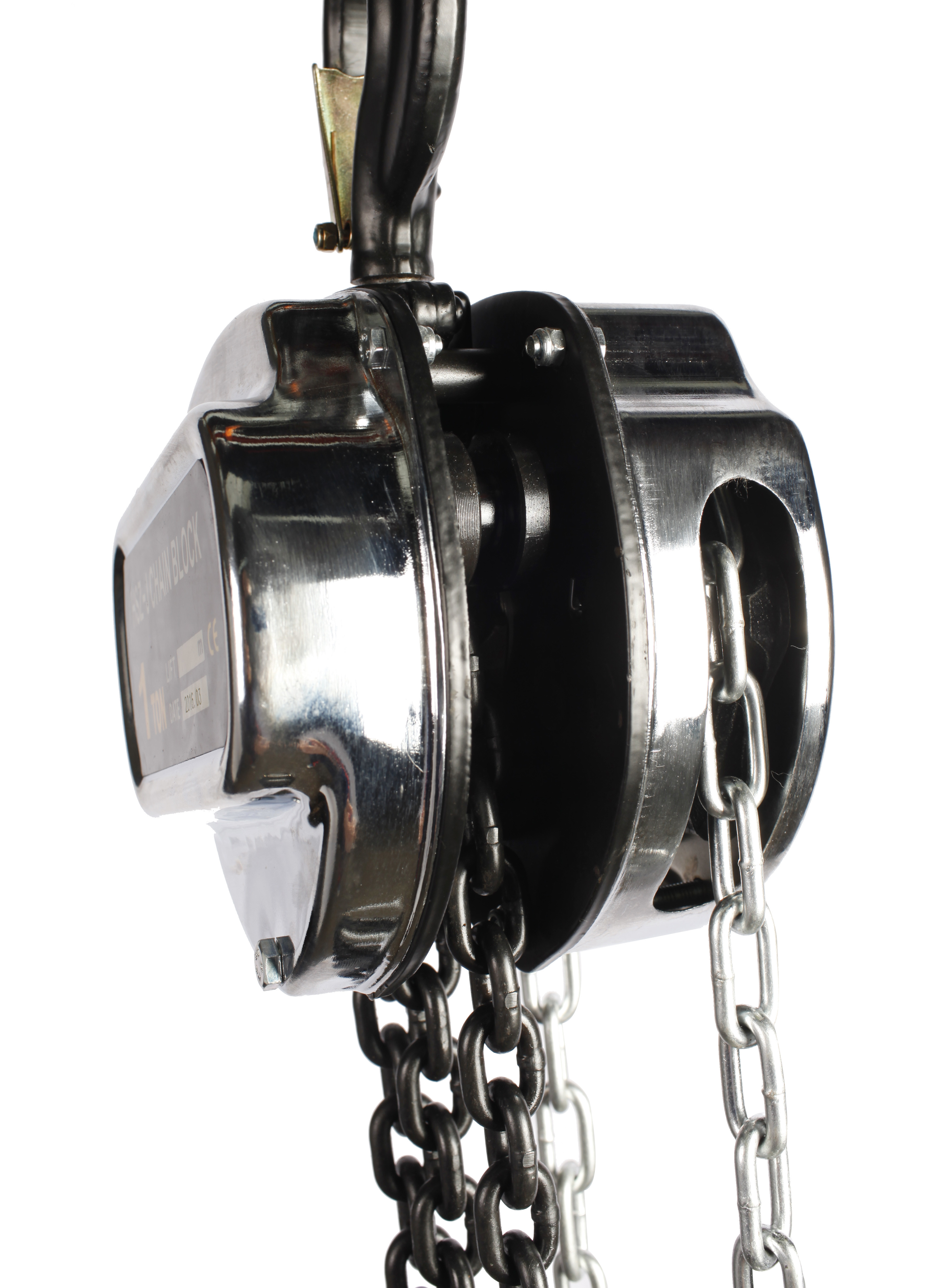 18m Height 3 Ton Strong Alloy Steel Manual Chain Block For Cargoes Lifting CE