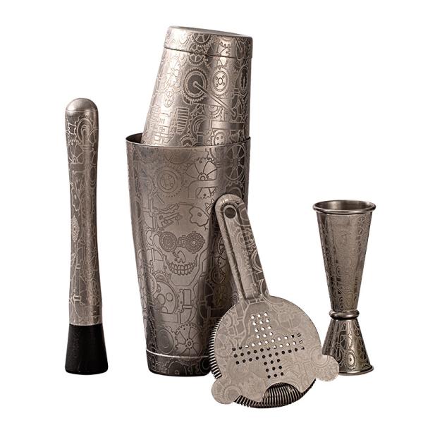 7 Piece Professional Modern Mixology Bartender Kit Premium Stainless Steel