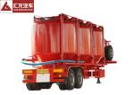 Vertical Type Dry Bulk Trailer , Cement Tanker Trailer Mechanical Suspension