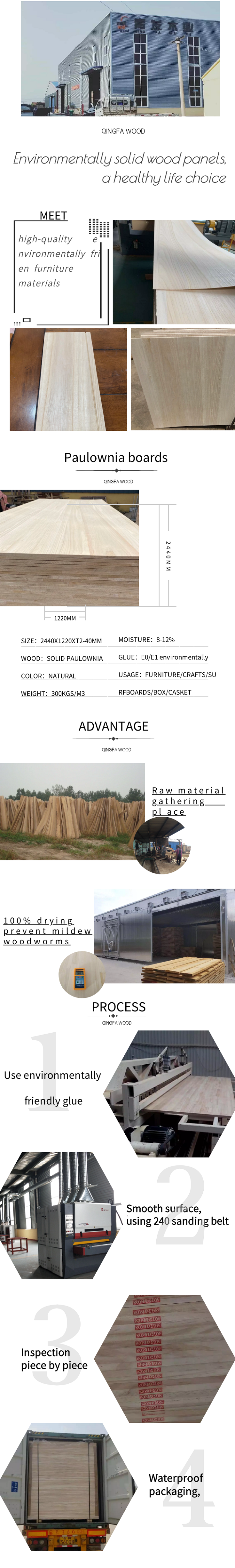 Moisture Content 8%-12% Natural Wood Glue Boards for Natural Wood or Bleached