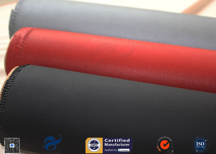 4HS Flame Retardant 260℃ Silicone Coated Fiberglass Fabric Fire Blanket 0.45mm