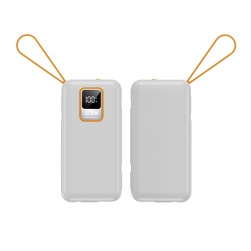 Mobile Phones Devices 10000mAh PD Power Charger Portable Outdoor Power Banks with Cable