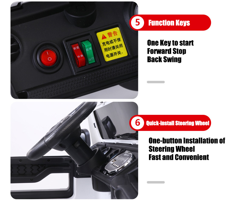Lighting and Music Remote Control 12V Electric UTV Ride On Toys Car for Kids