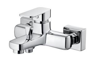 Quality Single Handle Bath Mixer Taps Chrome Bathroom Faucet Fingerprint Resistant wholesale