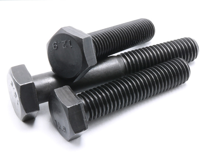High Strength Black Hex Head Screws Grade 12.9 With External Hex Drive
