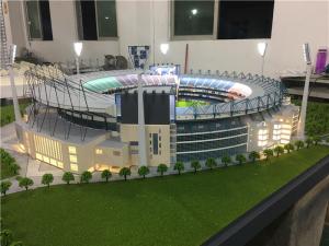 Quality Ho Scale Maquette Stadium With Light , Miniature Football Stadium Model wholesale