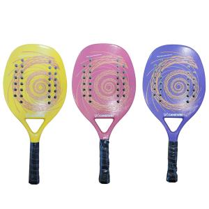 Quality Beach Tennis Racket Full Carbon Professional Soft EVA Face Padel Tennis Racquet Adult Rackets wholesale