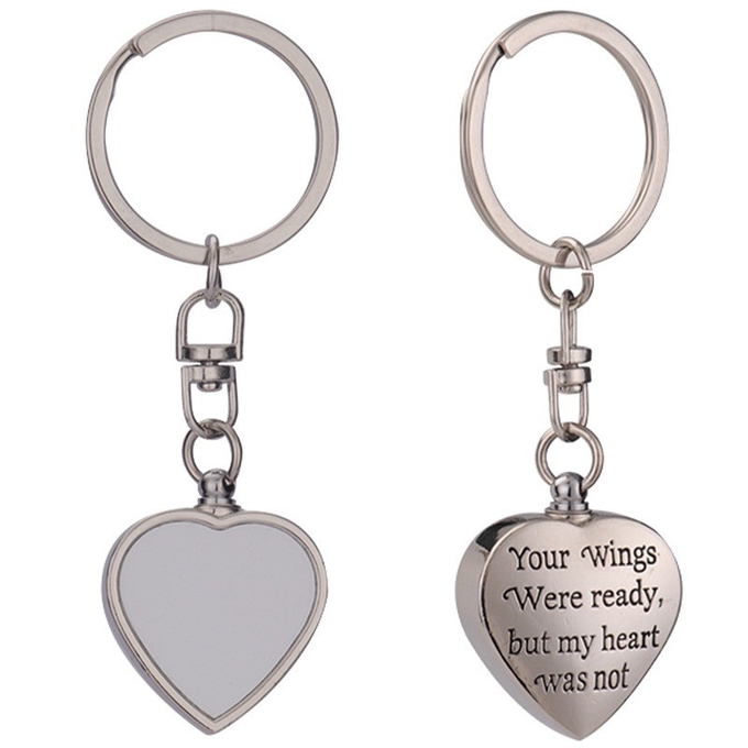 Blank Metal Heart Shape Sublimation Keychain For Sublimation Blanks Photos Printing