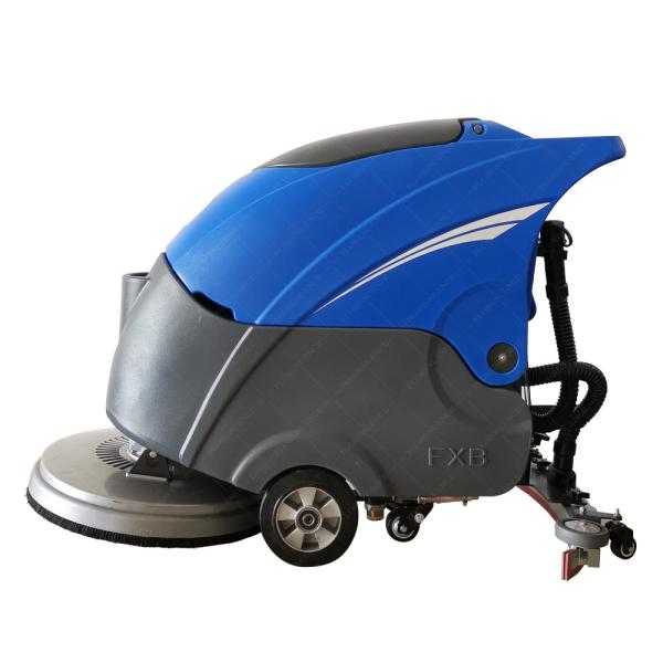 Cheap Blue Walk Behind Mechanical Road Sweeper Multifunctional 550W Motor Powered for sale
