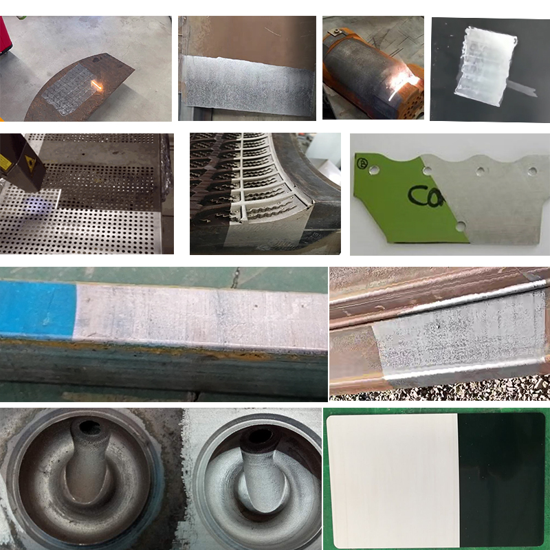 Remove Rust and Paint from Sheet Metal Case with 100W/200W/500W/1000W/1500W/2000W Fiber Laser Cleaning Welding Machine