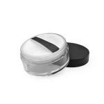 Fashionable round cap make up cosmetic packaging loose powder jar