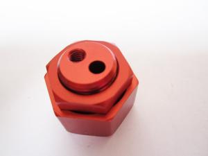Quality Red Anodized Aluminum Union Nuts for Bolt and Nut Manufacturing wholesale